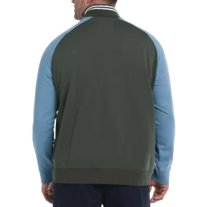 Original Penguin Big & Tall 1/4 Zip Color Block Jacket