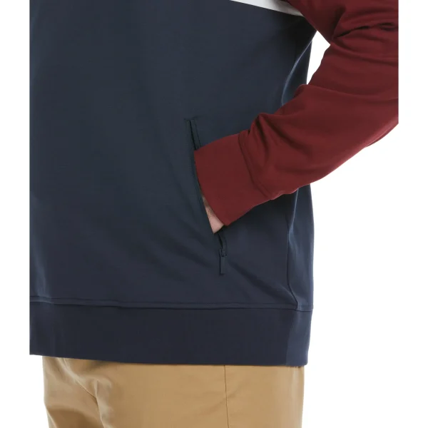 Original Penguin Big & Tall 1/4 Zip Color Block Jacket