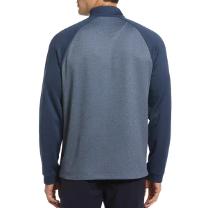 Original Penguin Color Block Fleece 1/4 Zip Pullover Golf Sweater