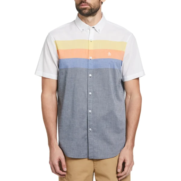 Original Penguin Color Block Stripe Shirt