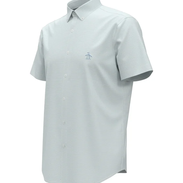 Original Penguin Feeder Stripe Linen Shirt