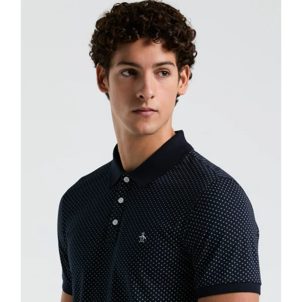 Original Penguin Jersey All-Over Diamond Ditsy Print Polo