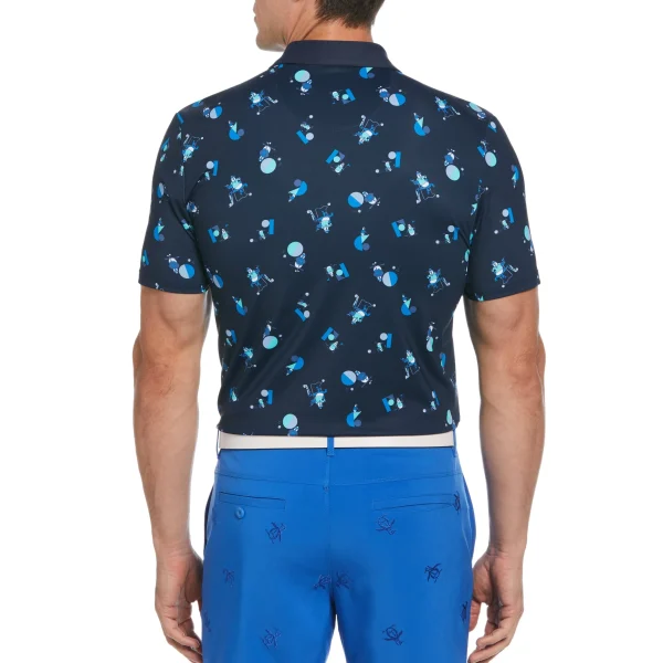 Original Penguin Memphis Pete Print Golf Polo