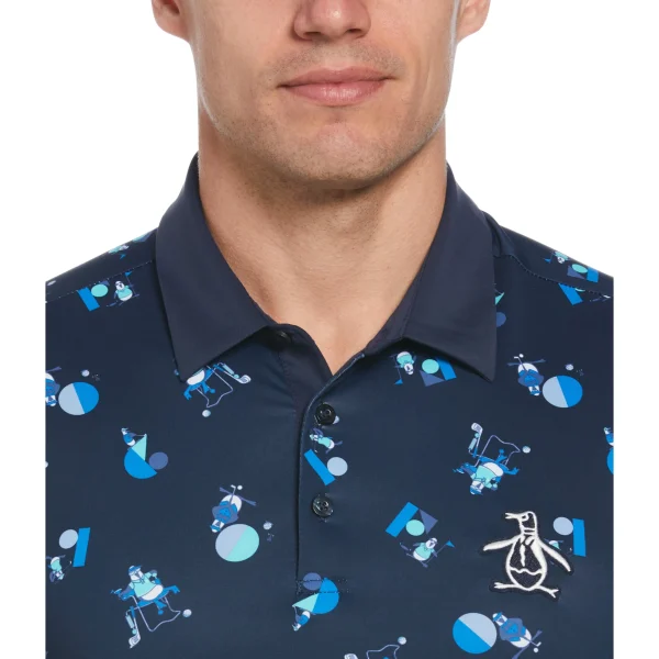 Original Penguin Memphis Pete Print Golf Polo