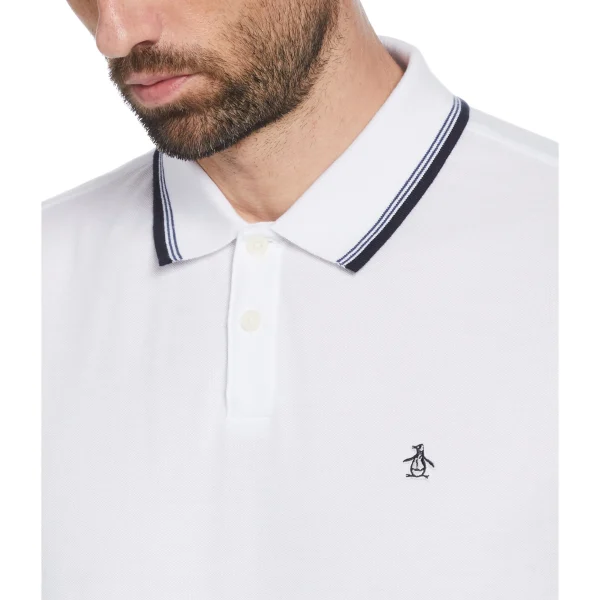 Original Penguin Organic Cotton Pique Polo with Tipped Collar
