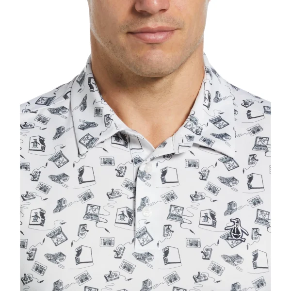 Original Penguin Retro Arcade Print Polo