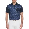 Original Penguin 50's Color Block Print Golf Polo