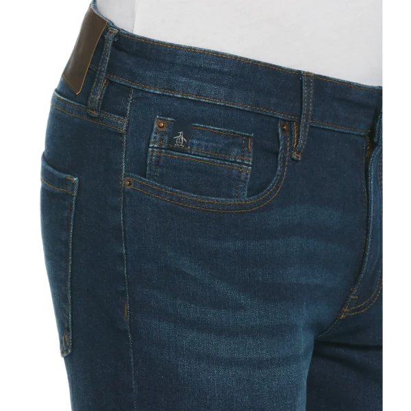 Original Penguin Vintage Wash Slim Fit Stretch Denim Trousers